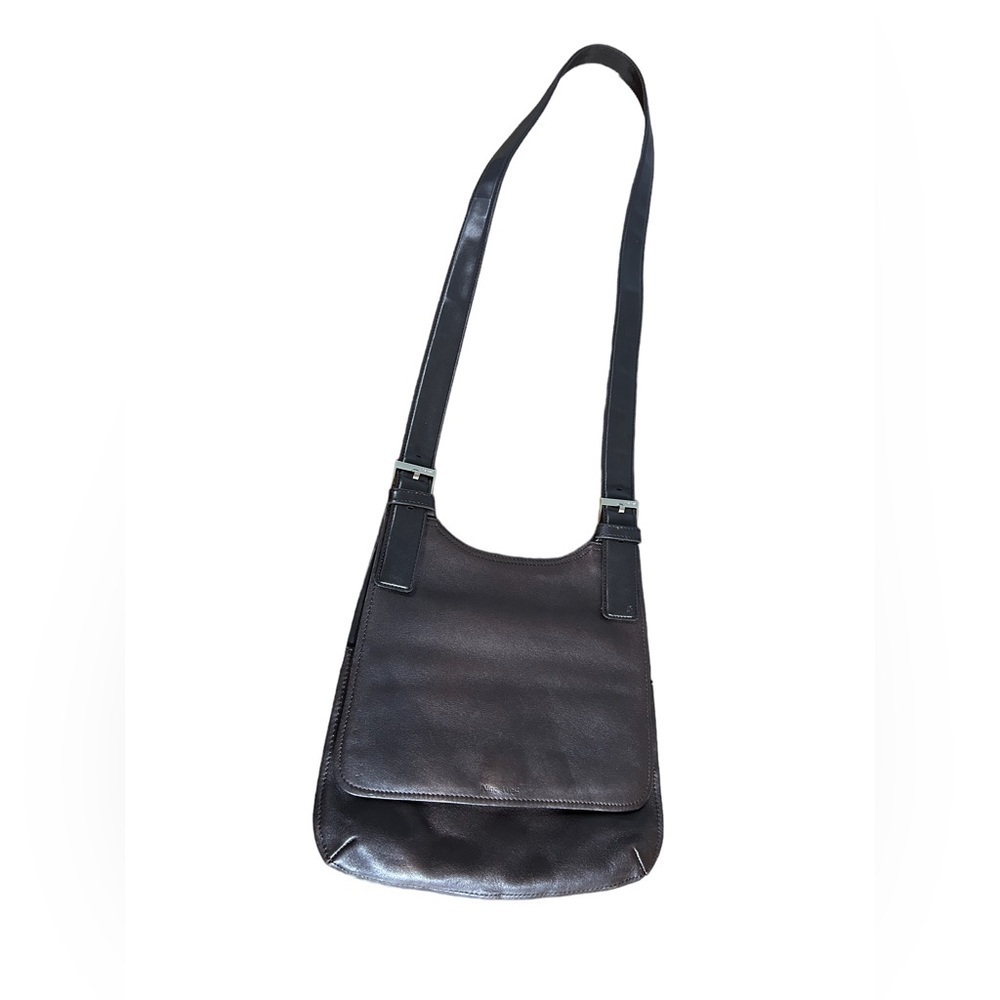Nine West Saddle Crossbody Women's Purse-Purple/Brown color Adjustable strap